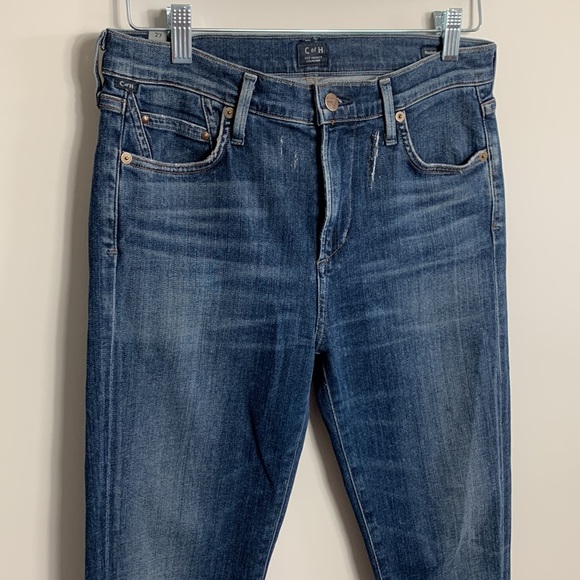 Citizens of Humanity Rocket High Rise Skinny Studded Ventana Jeans Blue - Picture 5 of 16